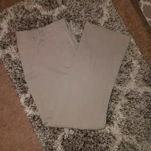 Wide Leg Beige Dress Pants